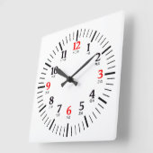 Aangepast bilateraal Engels/Chinees Numerieke kara Vierkante Klok (Hoek)