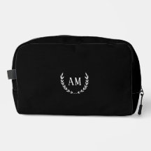 Aangepast bladmonogram, zwart