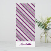 Aangepast Bladwijzer van Paarse strepen (Staand voorkant)