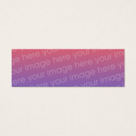 Aangepast Bladwijzer voor dubbele foto's met Emers Mini Visitekaartjes