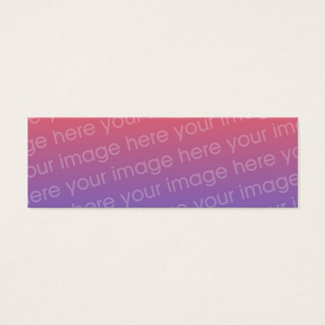 Aangepast Bladwijzer voor dubbele foto's met Emers Mini Visitekaartjes (Voorkant)