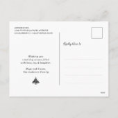 Aangepast blauw 3-fotosterren kerstBriefkaarten Feestdagenkaart (Achterkant)