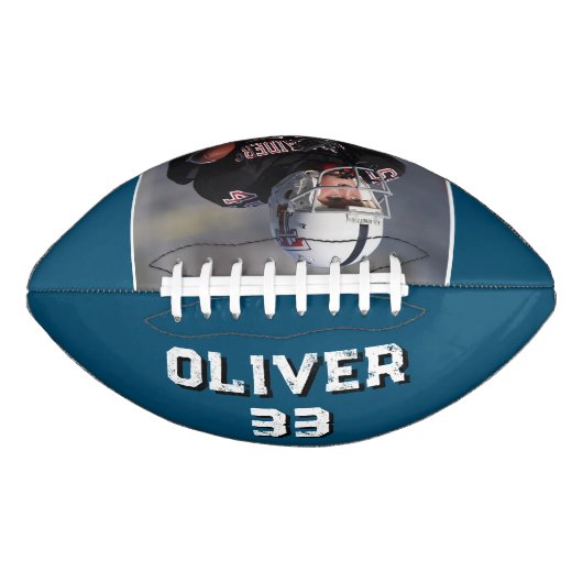 Aangepast blauw afspeelnummer Fototoetsenbord American Football (Voorkant)