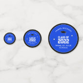 Aangepast blauw Afstuderen op de middelbare school Confetti (Voorkanten)