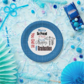 Aangepast blauw Afstuderen voor medische professio Papieren Bordje (Feest)