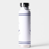 Aangepast blauw ankerembleem waterfles (Links)