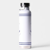 Aangepast blauw ankerembleem waterfles (Rechts)