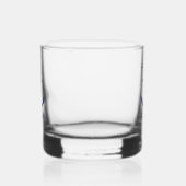 Aangepast blauw ankerembleem whisky glas (Links)