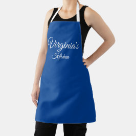 Aangepast blauw Apron Schort