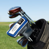 Aangepast blauw bedrijfsmerk met Logo Golfheadcover (Insitu)