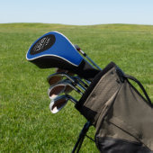 Aangepast blauw bedrijfsmerk met Logo Golfheadcover (Insitu)