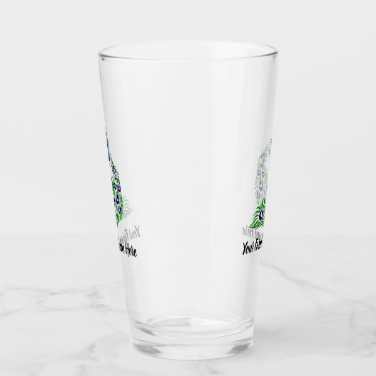 Aangepast blauw Boerderij Glas (Links)