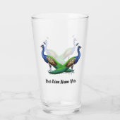 Aangepast blauw Boerderij Glas (Achterkant)