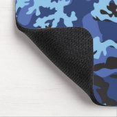 Aangepast blauw Camo Mousepad Muismat (Hoek)