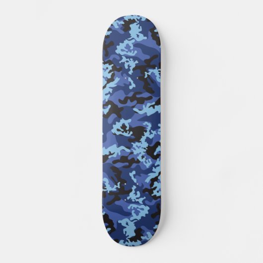 Aangepast blauw Camo Skateboard (Voorkant)