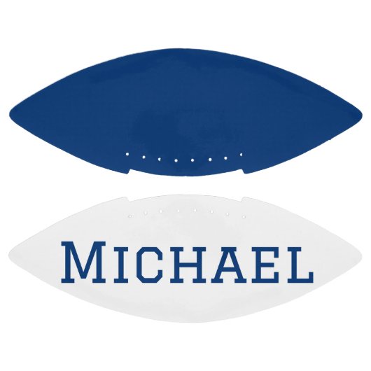 Aangepast blauw en wit american football (Panelen)