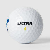 Aangepast blauw financieel monogram golfballen (Logo)