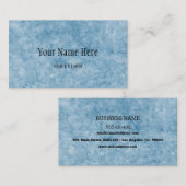 Aangepast blauw gekraakt textuur Visitekaartje (Voorkant / Achterkant)