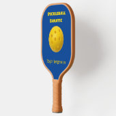 Aangepast blauw gele pickleball Fantasiatisch Paddle (Links)