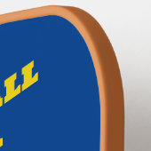 Aangepast blauw gele pickleball Fantasiatisch Paddle (Links Detail)