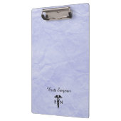 Aangepast blauw geregistreerde verpleegster klembord (Links)