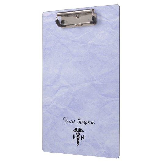 Aangepast blauw geregistreerde verpleegster klembord (Links)