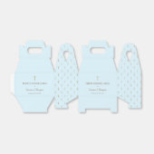 Aangepast Blauw Goud Peut Eerste heilige communie Bedankdoosjes (Uitgevouwen)