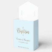 Aangepast blauw goudblauw Baptisme Hartelijk dank Bedankdoosjes (Geopend)