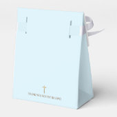 Aangepast blauw goudblauw Baptisme Hartelijk dank Bedankdoosjes (Achterkant)