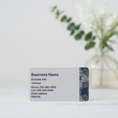 Aangepast blauw grijs goudster van David Visitekaartje (Staand voorkant)