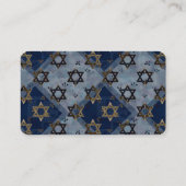 Aangepast blauw grijs goudster van David Visitekaartje (Achterkant)