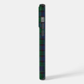 Aangepast blauw groen zwart geruit patroon iPhone hoesje (Linkerkant)