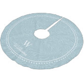 Aangepast  blauw-larkspurpatroon kerstboom rok (Gekanteld)