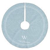 Aangepast  blauw-larkspurpatroon kerstboom rok (Voorkant)