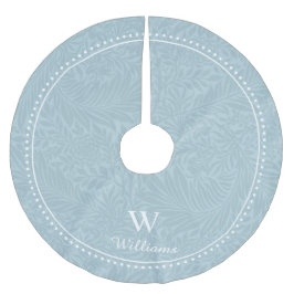 Aangepast blauw-larkspurpatroon kerstboom rok