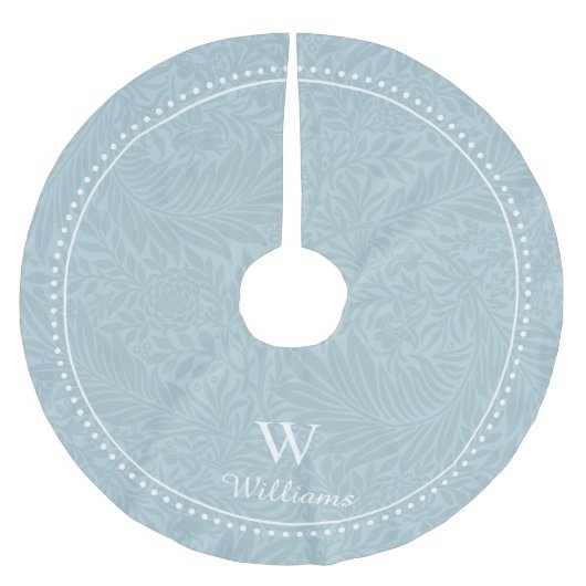 Aangepast  blauw-larkspurpatroon kerstboom rok (Voorkant)