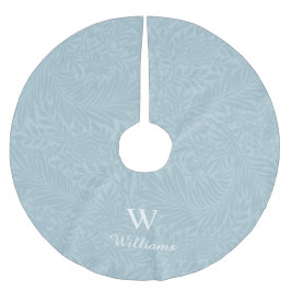 Aangepast blauw-larkspurpatroon kerstboom rok