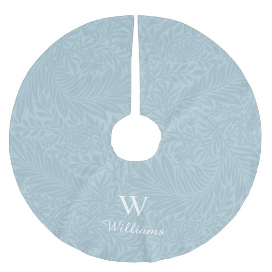 Aangepast  blauw-larkspurpatroon kerstboom rok (Voorkant)