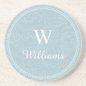 Aangepast blauw-larkspurpatroon zandsteen onderzetter (Voorkant)