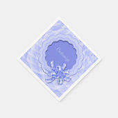 Aangepast blauw Lijst met schroefdop Servet (Hoek)