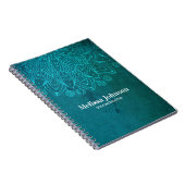 Aangepast blauw Mandala Notitieboek (Rechterzijde)