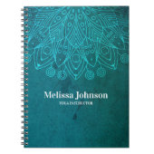 Aangepast blauw Mandala Notitieboek (Voorkant)