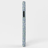 Aangepast blauw mintgroen mozaïek bloemmotief Case-Mate iPhone case (Achterkant/rechts)