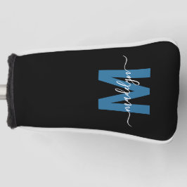 Aangepast Blauw Monogram Golfheadcover