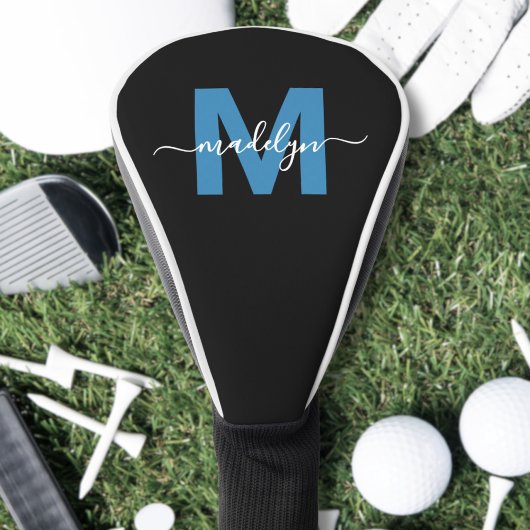 Aangepast Blauw Monogram Golfheadcover
