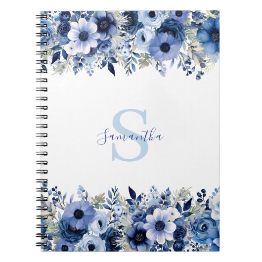 Aangepast blauw notitieboek (Voorkant)