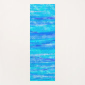 Aangepast blauw, Paars, Blauwgroen, Aqua Abstract Yogamat (Voorkant)
