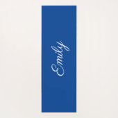 Aangepast blauw, Paars, Blauwgroen, Aqua Abstract Yogamat (Achterkant)