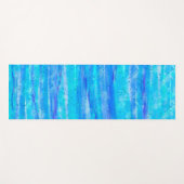 Aangepast blauw, Paars, Blauwgroen, Aqua Abstract Yogamat (Voorkant (horizontaal))