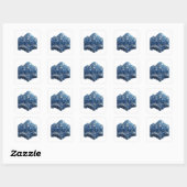 Aangepast Blauw PRACHTIG Sticker Motief (Vel)